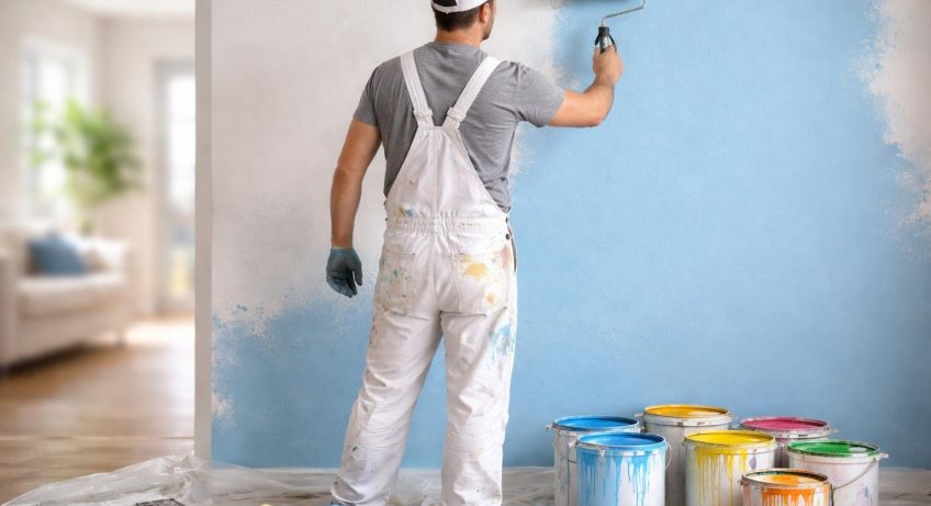 peintre-tenue-peinture-mur-interieur
