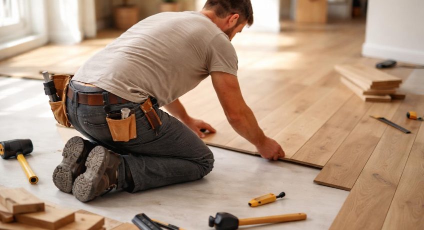personne-parquet-bois-clair-bricolage